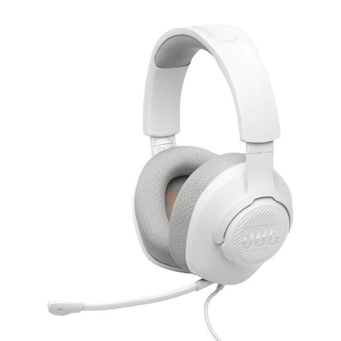 JBL Quantum 100 M2 | Casque de jeu filaire circum-auriculaire - Compatible avec toutes les plateformes - Blanc-SONXPLUS Chambly