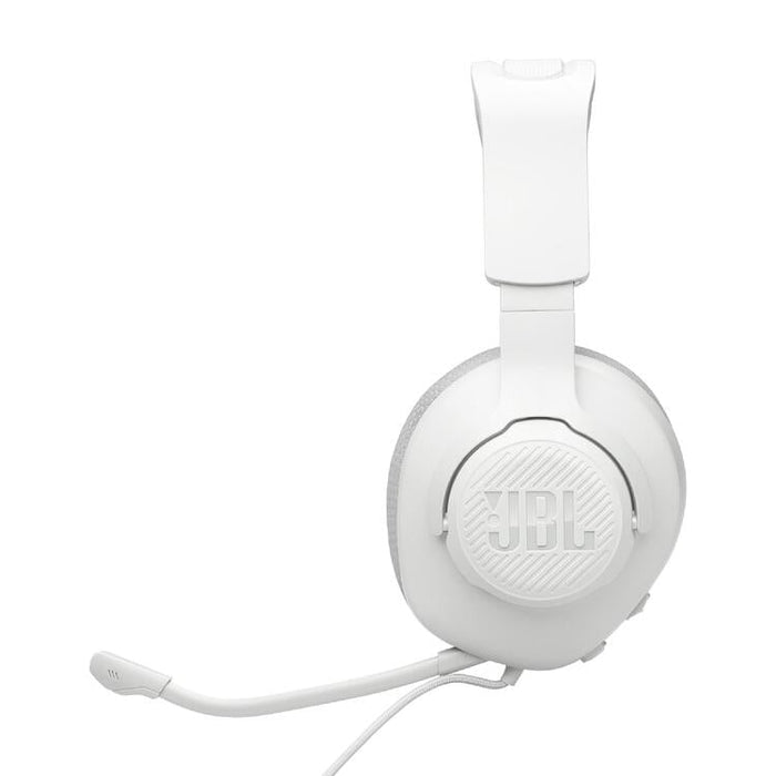 JBL Quantum 100 M2 | Casque de jeu filaire circum-auriculaire - Compatible avec toutes les plateformes - Blanc-SONXPLUS Chambly