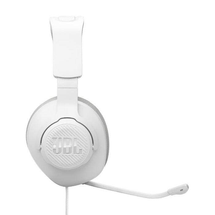 JBL Quantum 100 M2 | Casque de jeu filaire circum-auriculaire - Compatible avec toutes les plateformes - Blanc-SONXPLUS Chambly