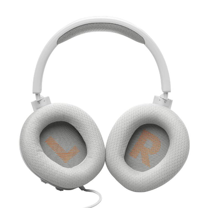 JBL Quantum 100 M2 | Casque de jeu filaire circum-auriculaire - Compatible avec toutes les plateformes - Blanc-SONXPLUS Chambly