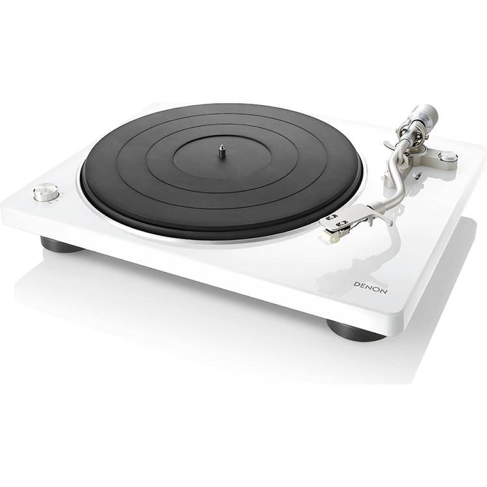 Denon DP-400 | Hi-Fi turntable - Automatic speed sensor - "S" speed arm - White-SONXPLUS Chambly