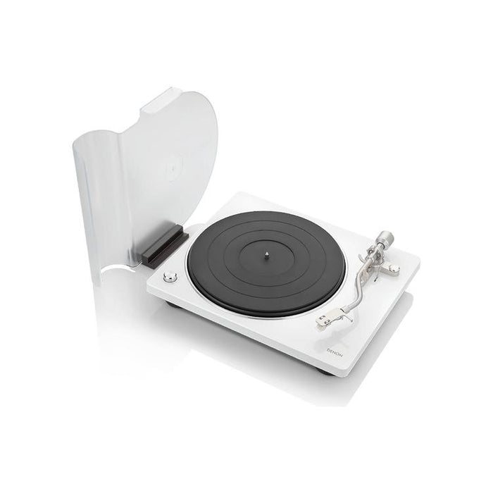 Denon DP-400 | Hi-Fi turntable - Automatic speed sensor - "S" speed arm - White-SONXPLUS Chambly