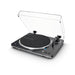 Audio-Technica AT-LP70XBTBS | Table tournante Stéréo - Sans fil - Bluetooth - Entraînement par courroie - Entièrement automatique - Noir/Argent | 02 | Sonxplus Chambly