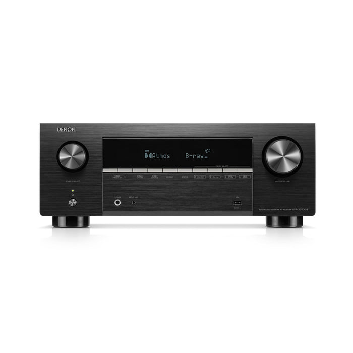 Denon AVRX2900H | Récepteur AV - 7.2 canaux - Cinéma maison - 8K - HEOS - Noir | 01 | Sonxplus Chambly