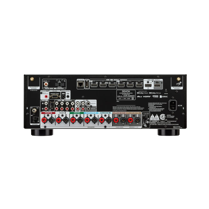 Denon AVRX2900H | Récepteur AV - 7.2 canaux - Cinéma maison - 8K - HEOS - Noir | 03 | Sonxplus Chambly