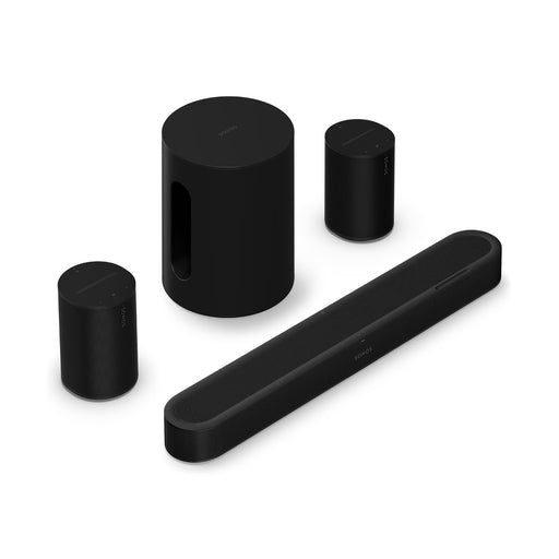 Sonos | Ensemble immersif avec Beam Ultra + Sub Mini + 2 Era 100 - Noir | 01 | Sonxplus Chambly