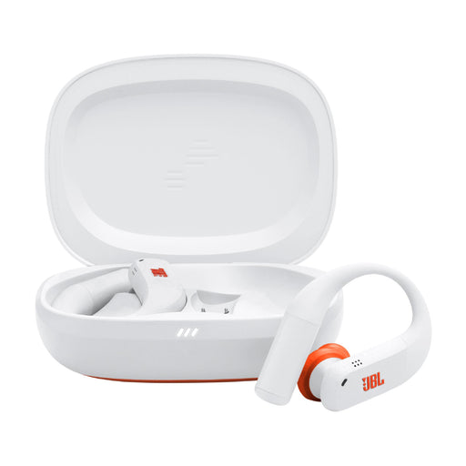 JBL Endurance Peak 4 | Écouteurs intra-auriculaire - TwistLock  - Blanc/Orange | 01 | Sonxplus Chambly