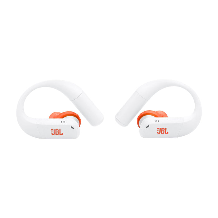 JBL Endurance Peak 4 | Écouteurs intra-auriculaire - TwistLock  - Blanc/Orange | 04 | Sonxplus Chambly