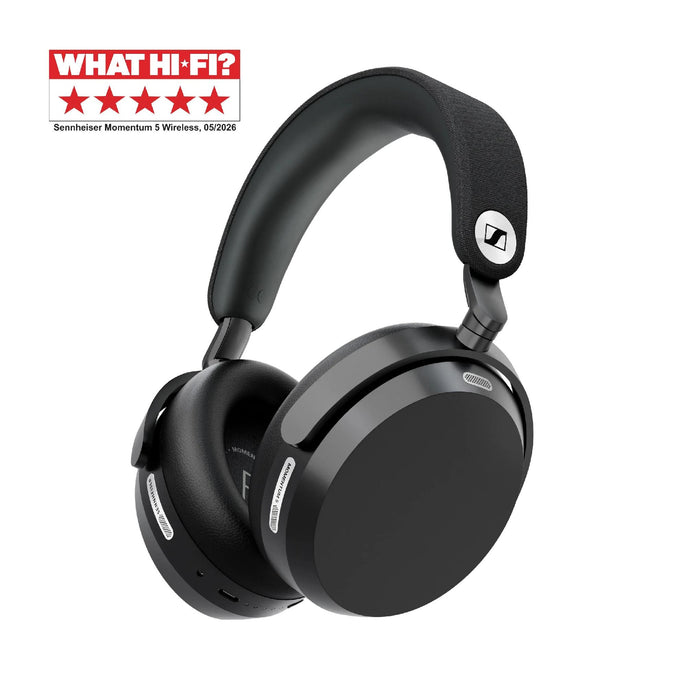 Sennheiser MOMENTUM 5 Wireless | Écouteurs supra-auriculaires - Sans fil - Réduction adaptative du bruit - Noir | 04 | Sonxplus Chambly