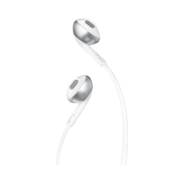 JBL Tune 205 | Wired in-ear headphones - JBL Pure Bass - Microphone - Chrome-SONXPLUS Chambly