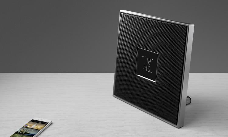 Yamaha Restio ISX-80 | Haut-parleur mince - Horloge - Bluetooth - Sans fil - MusicCast - 20 W - Noir-SONXPLUS Chambly