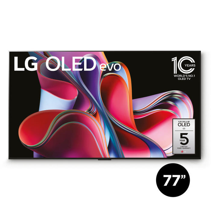 LG OLED77G3PUA | 77" 4K OLED Evo Smart TV - Gallery Edition - G3 Series - HDR Cinema - IA a9 Gen.6 4K Processor - Black-SONXPLUS Chambly