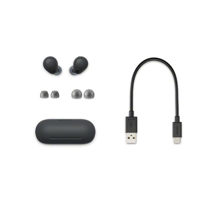 Sony WFC700N | Ecouteurs sans fil - Microphone - Intra-Auriculaires - Bluetooth - Reduction active du bruit - Noir-SONXPLUS Chambly