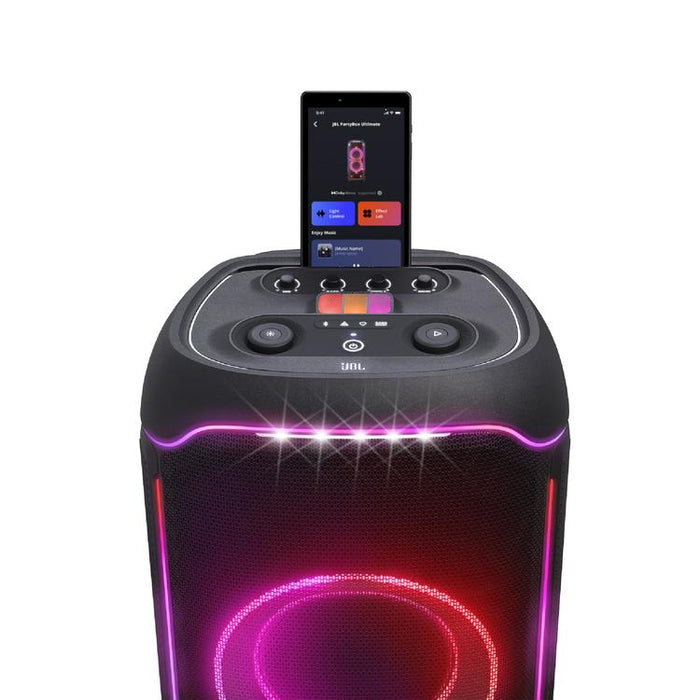 JBL PartyBox Ultimate | Portable speaker - Light game - WiFi 6 - Bluetooth 5.3 - Black-SONXPLUS Chambly