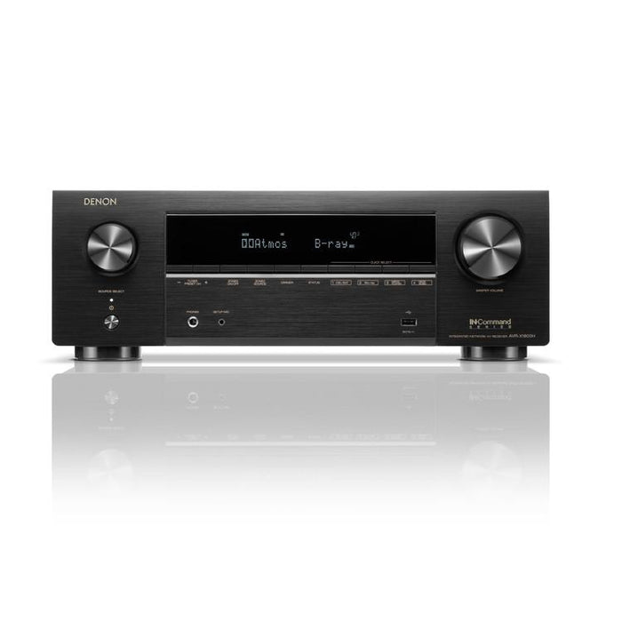 DENON AVR-X1800H | 7.2 Channel AV Receiver - 8K Video - 3D Sound - Dolby Atmos - DTS:X - Black-SONXPLUS Chambly