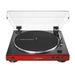 Audio Technica AT-LP60XBT-RD | Stereo Turntable - Wireless - Bluetooth - Belt Drive - Fully Automatic - Red-SONXPLUS Chambly